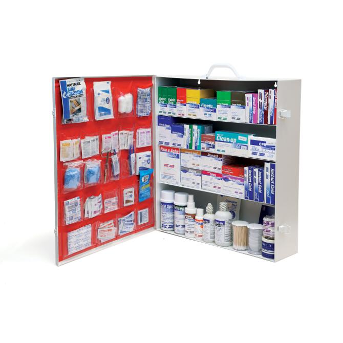 Green Guard First Aid & Safety : 4-Shelf Wide Cabinet