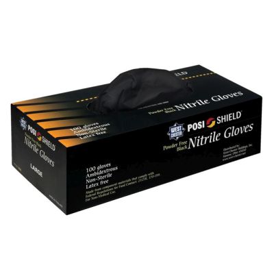 PF Black Nitrile Gloves