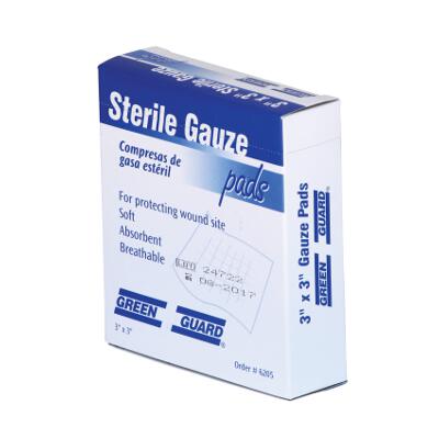 Sterile Gauze Pads (3" x 3", 10/Box)