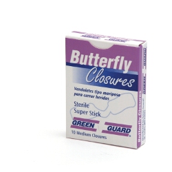 Butterfly Closures (Medium, 10/Box)