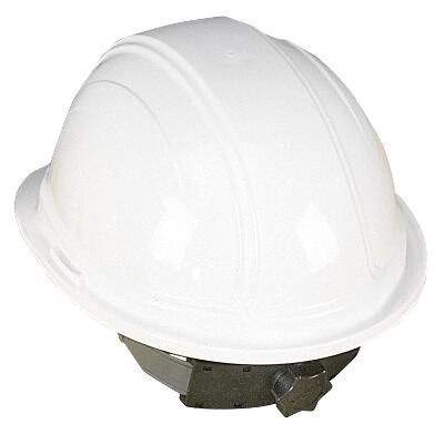 Hard Hat W/ Ratchet Suspension (White)