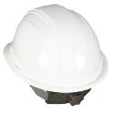 Hard Hat W/ Ratchet Suspension (White)