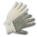 PVC Dotted String Knit Gloves (Large, Dotted One Side)